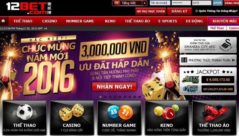 Danh gia nha cai 12Bet chi tiet