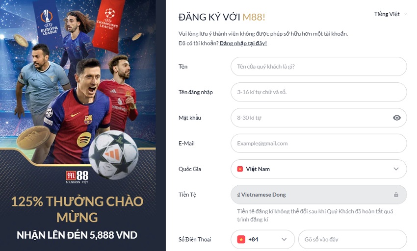 Huong dan cach dang ky M88