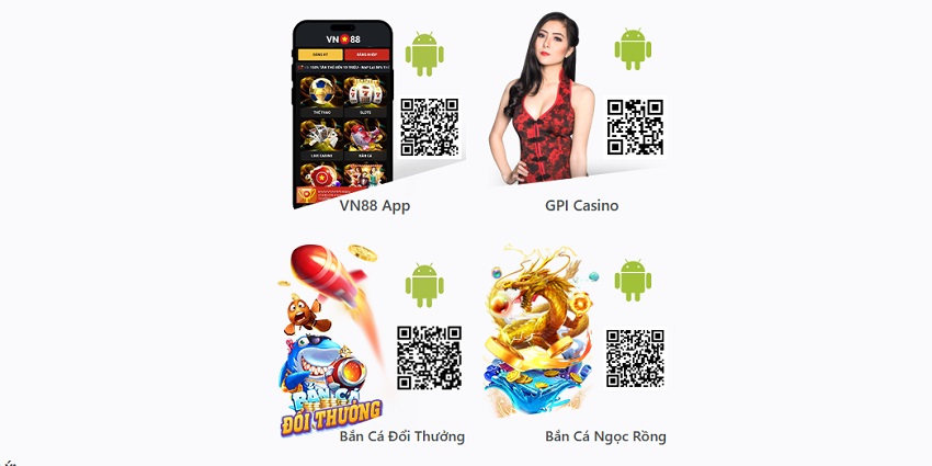 Thuc hien tai app Vn88 ve Android