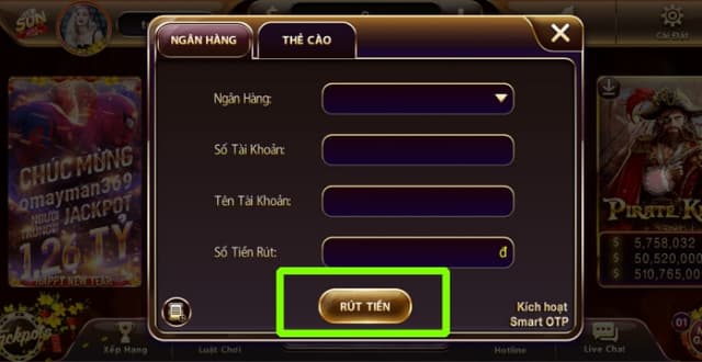 Cách rút tiền từ Sunwin chi tiết Cach rut tien tu Sunwin chi tiet