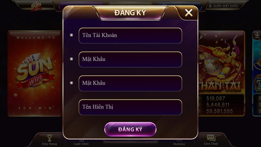 Các bước tạo tài khoản Sunwin Cac buoc tao tai khoan Sunwin