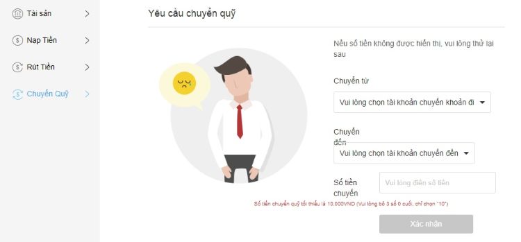 Chuyen quy Letou de dang ve tai khoan