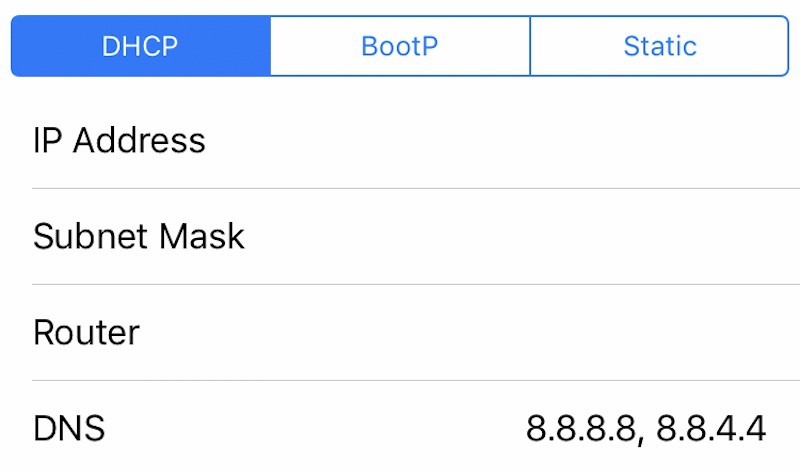 Meo doi DNS cho dien thoai IOS bang 2 buoc
