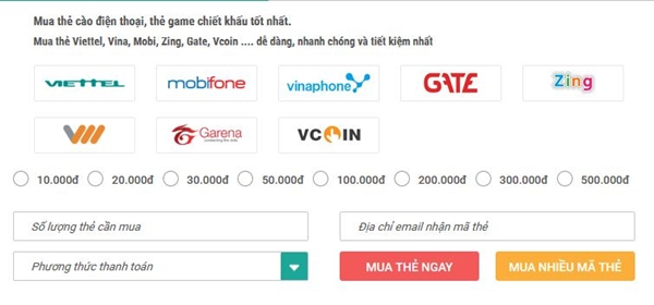 Chon menh gia dien thoai muon nap tai Techcombank