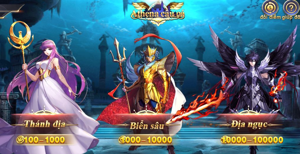 Quy tac choi Athena Fishing tai W88