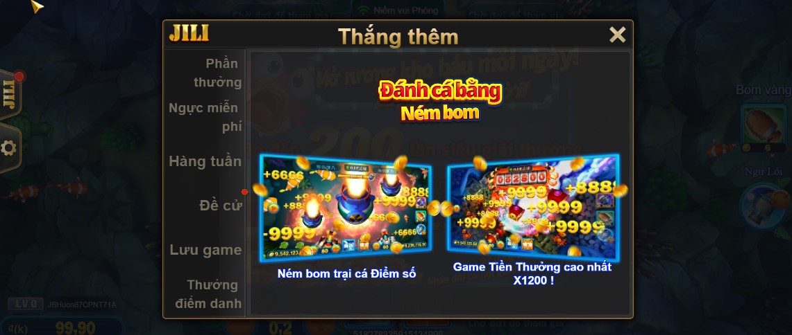 Ưu điểm nổi trội game Bom đánh cá Jbo Dac diem game bom danh ca Jbo