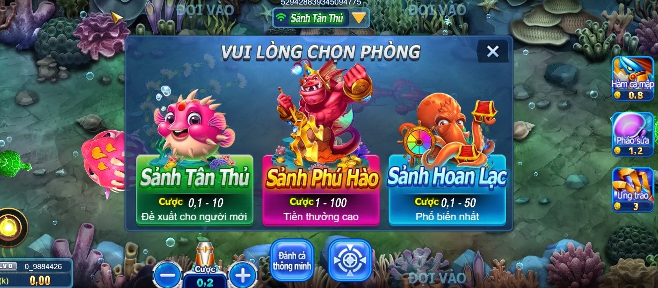 Cach choi All-star Fishing W88 chuan xac