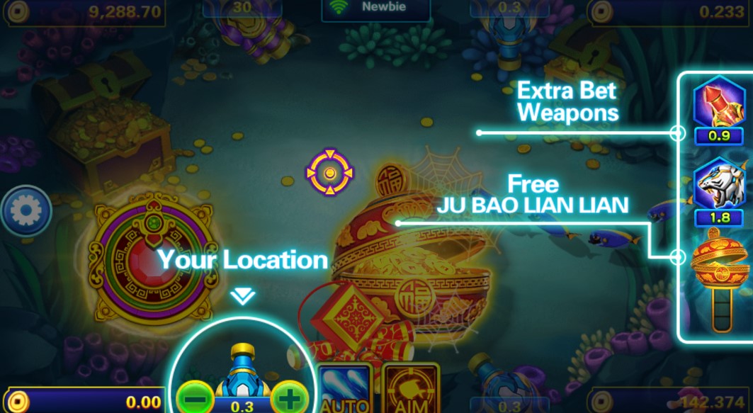 Uu diem noi troi Cai Shen Fishing W88