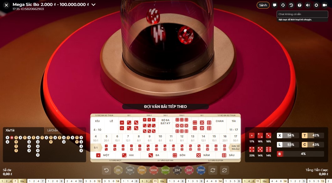 Luat ca cuoc Mega Sicbo 188Bet