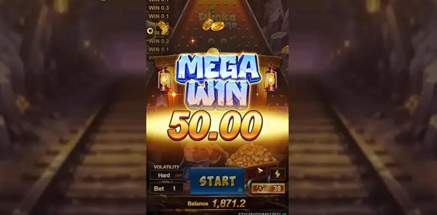 Tính biến động game Plinko of Mine W88 Do bien dong game Plinko of Mine W88